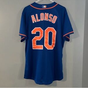 New York Mets Pete Alonso #20 Blue Alternate Nike MLB Authentic Baseball Jersey